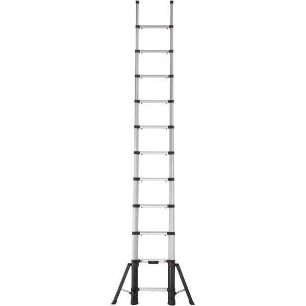 HYMER Teleskop-Anlegeleiter, 11 Stufen, Länge eingefahren 0,87 m / ausgefahren 3,49 m, 801411