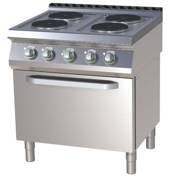 RM Thermik Serie 700, Elektroherd mit Umluft-Backofen, 800x730x900 mm, SPT-780/11E