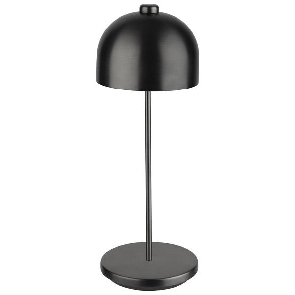 APS "JOSEF" Kabellose USB-C Tischleuchte, Fartemperatur und Helligkeit einstellbar, spritzwasssergeschützt IP 54, Gunmetal, 17053