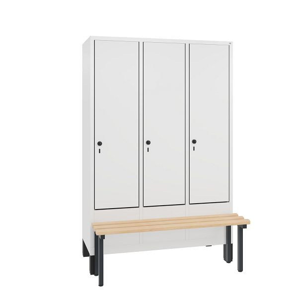 C+P Spind Evolo, 3 Abteile, H1850xB1200xT815 mm, Weiß/MDF Weiß, 48030-32 S10370