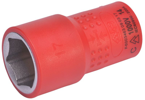 SW-Stahl Steckschlüsseleinsatz, 3/8", 17 mm, VDE, 05520L-17
