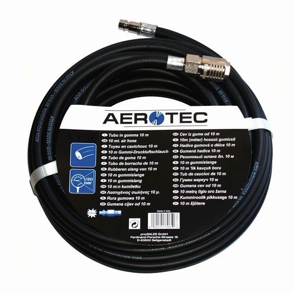 AEROTEC Druckluftschlauch KFZ PRO 10 Meter x 13 mm Innendurchmesser, 25850125
