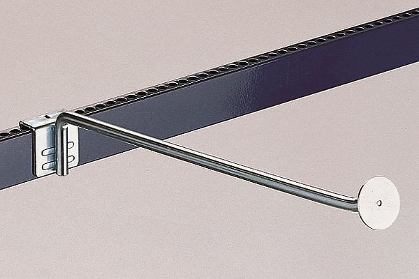 Meta Aufsteckhalter mit Platte 400 mm, verzinkt, für Kragarmregal MULTISTRONG, 20074091