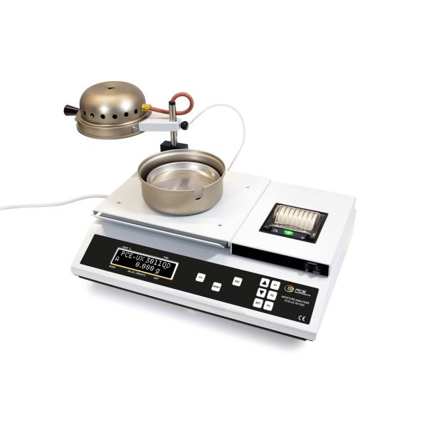 PCE Instruments Feuchtebestimmerwaage, Heiztemperatur 360°C, eingebauter Drucker, PCE-UX 3011QD