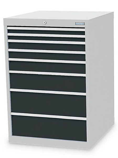 Bedrunka+Hirth Schubladenschrank Tiefe 736 mm, R 24-24, 8x Schublade, 700/4112V10Z
