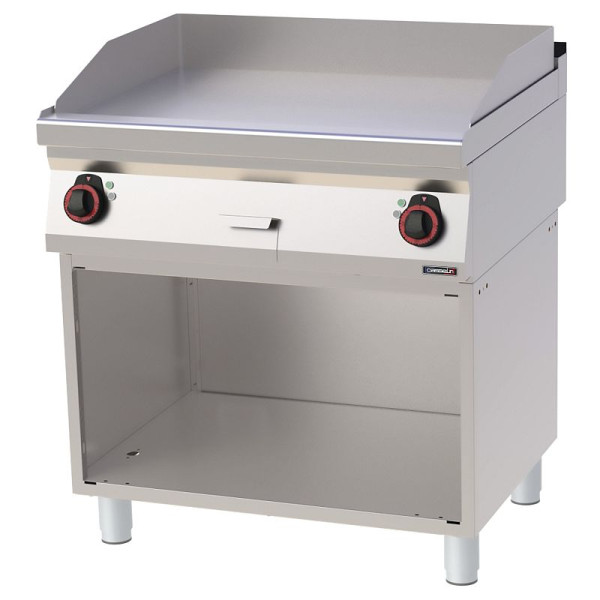 Casselin Snackplatte aus Gusseisen Glatt mit Unterbau 80 - Linie 700, C7PASFL80S