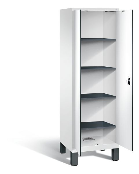 C+P Wäsche-Spind Evolo, H1850xB610xT500mm, Farbe: Verkehrsweiß / Dekor Weiß, 48212-20B S10108