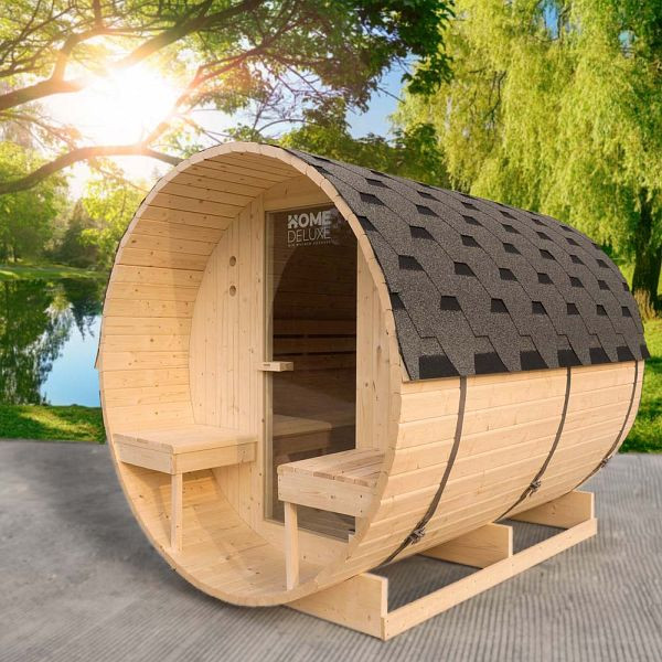 HOME DELUXE Outdoor Fasssauna LAHTI DELUXE - L, 48670, 4058166239525