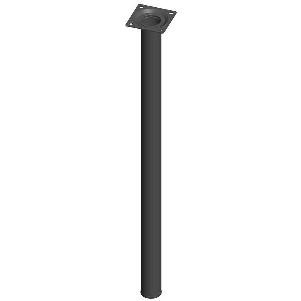 Element System STAHLROHRFUSS, LOSE, Ø30, M10, 600 mm, SCHWARZ, VE: 4 STÜCK, 11100-00065