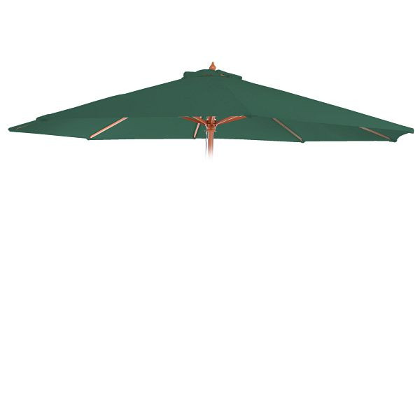 Mendler Ersatz-Bezug für Sonnenschirm Florida, Sonnenschirmbezug Ersatzbezug, Ø 3,5m Polyester 8 Streben, grün, 97767