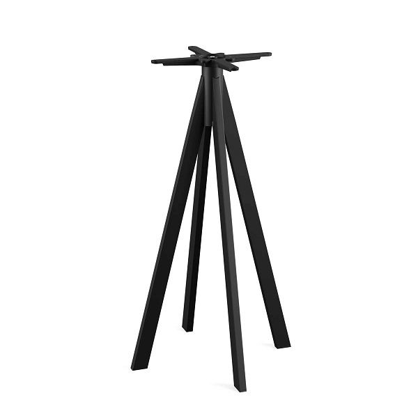 Feros Infinity Tischgestell hoch Schwarz, 60x60x108 cm, 12004