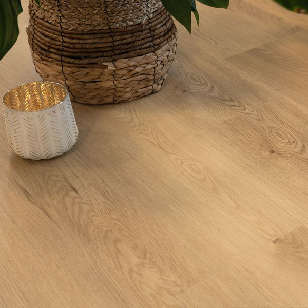 HOME DELUXE Klick-Vinylboden mit Trittschall LOMEA Eiche Beige, 1 m², 73994