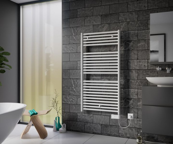 Ximax Elektrischer Handtuchwärmer Lux 1698 mm x 600 mm 900 Watt Typ 6 Weiß RAL 9003, 11705