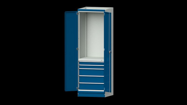 ANKE Werkbänke Basisschrank modulares Schranksystem, Serie 760 V, Modell 2410, 715 x 720 x 2200 mm, RAL 7035/5010, 631.071