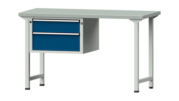 ANKE Werkbänke Kombiwerkbank, Modell 607 V, 1500 x 700 x 890 mm, RAL 7035/5010, ZBP 40 mm, 415.029