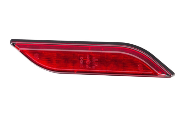 HELLA Nebelschlussleuchte, Shapeline Style, LED, 24/12V, schlank, geklebt, rot, AMP, 2-polig, hinten rechts, waagerechte Befestigung, 2NE 013 343-021