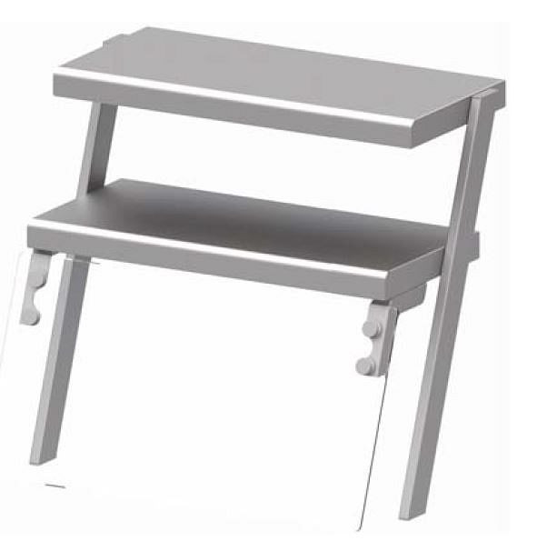 Stalgast Doppel-Aufsatzbord mit Glas-Hustenschutz und Wärmelampe 1100x540x700 mm für Speisenausgabesysteme, ZS11105