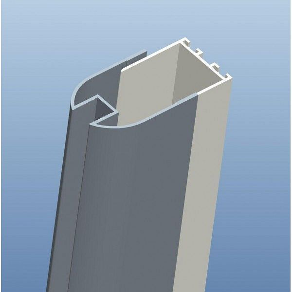 Sanotechnik Wandprofil für 8 mm Glas, 2,5-3,8x195 cm, D4100