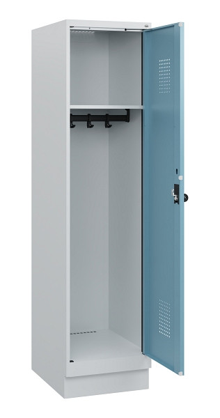C+P Spind Evolo PLUS, Sockel, 1 Abteil, 1630x400x500mm, 7035/0010, Drehriegel, 0490205-12 S10009