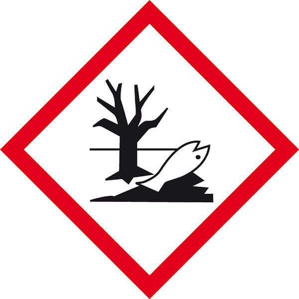 SafetyMarking GHS-Gefahrenpiktogramm, Symbol 09: Umwelt, BxH 5x5 cm, Folie, selbstklebend, spezieller Oberlächenschutz, 39.0050-09