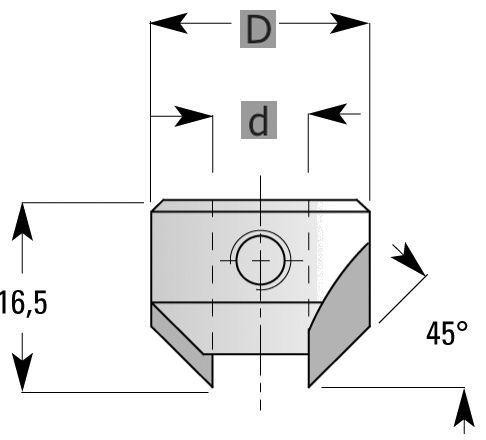 Edessö Aufstecksenker HW 1430+1431, A: 6, B: 15,5, >: 90° - RH, 145006001