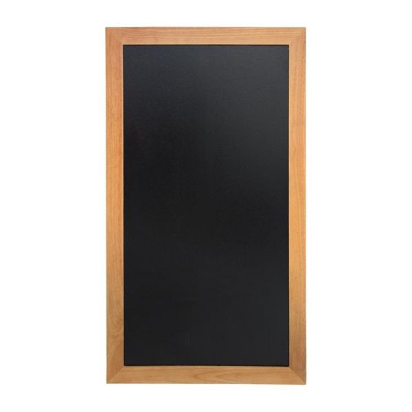 Securit lange Wandtafel Teak Effekt 100 x 56cm, beständige Konstruktion aus Buchenholz, Y859