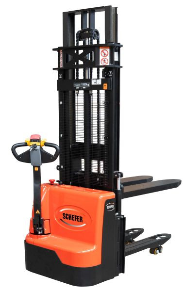Schefer Stapler elektrisch 1500 kg - 3000 mm EGV Eco Professional mit Initialhub inkl. Batterie & Ladegerät, 11040411530E3I