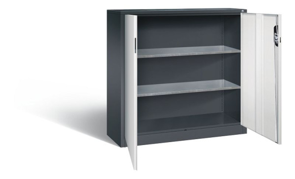 C+P Werkzeugschrank Acurado, H1200xB1200xT400mm, Farbe: Schwarzgrau / Lichtgrau, Muldengriff, 8530-000 S10129