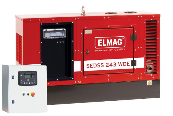 ELMAG Notstrom-Komplettpaket SEDSS 243WDE-ASS mit DIESEL-Stromerzeuger mit KUBOTA V1505 Motor, 00549