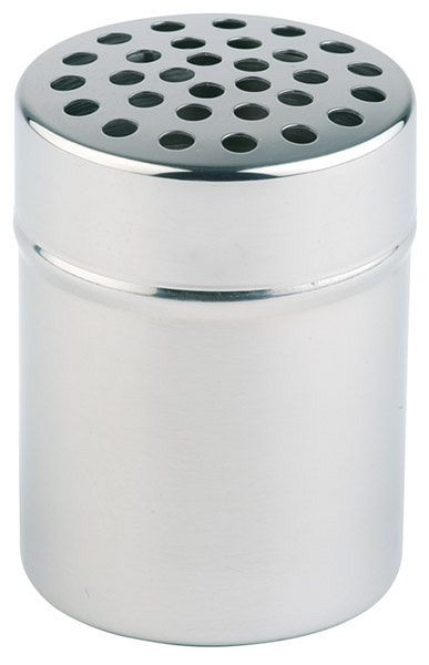 APS Käse- und Gewürzstreuer, Ø 5,5 cm, Höhe: 7,5 cm, Behälter aus Edelstahl, Staubdeckel aus PP, mit circa Ø 5 mm Löcher, 00775