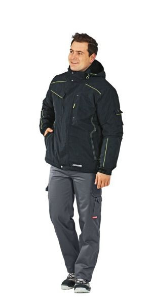 Planam Outdoor Neon Jacke, grau/grün, Größe XL, 3394056