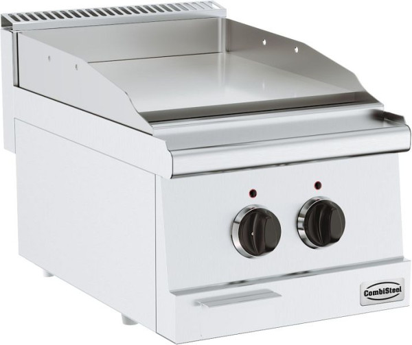 CombiSteel Base 600 Elektronische Grillplatte Chrom, Breite: 400 mm, 7178.0065