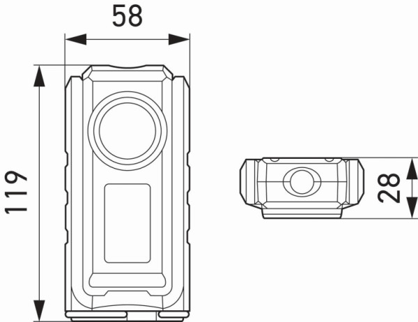 HELLA LED-Handleuchte UP500, 3.7V, mit Haken/mit Magnet, 2XM 359 002-201