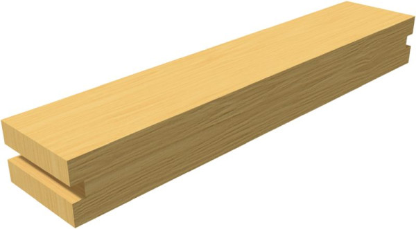 Schake Unterlags-Balken - 1,00m lang, 120 x 200 mm kesseldruckimprägniert, für dauerhaften Einsatz, inkl. seitlichen Tragemulden, 10210