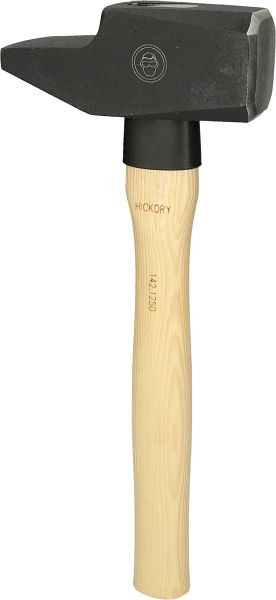 KS Tools Schlosserhammer, Hickory-Stiel, französische Form, 2500g, 142.1250