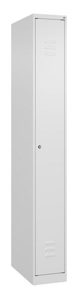C+P Umkleidespind Classic PLUS, 1850x250x500mm, 9016/9016, Zylinderschloss, 080000-19 S10022