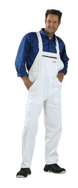 Planam BW 290 Latzhose, reinweiß, Größe 54, 0125054