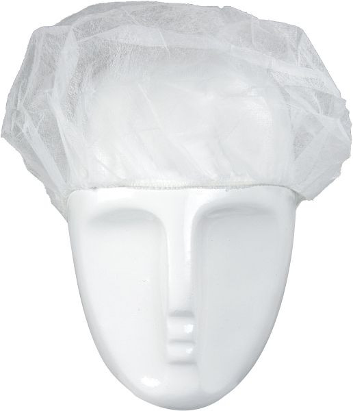 ASATEX Kopfhaube, Barettform, Polypropylen, Durchmesser 52cm, Farbe: weiss, VE: 1000 Stück, H52W