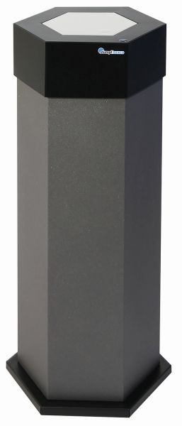 stumpf Sixco 1 swing Abfallsammler, eisenglimmer DB 703, 830x325x375 mm (HxBxT), 560-045-03