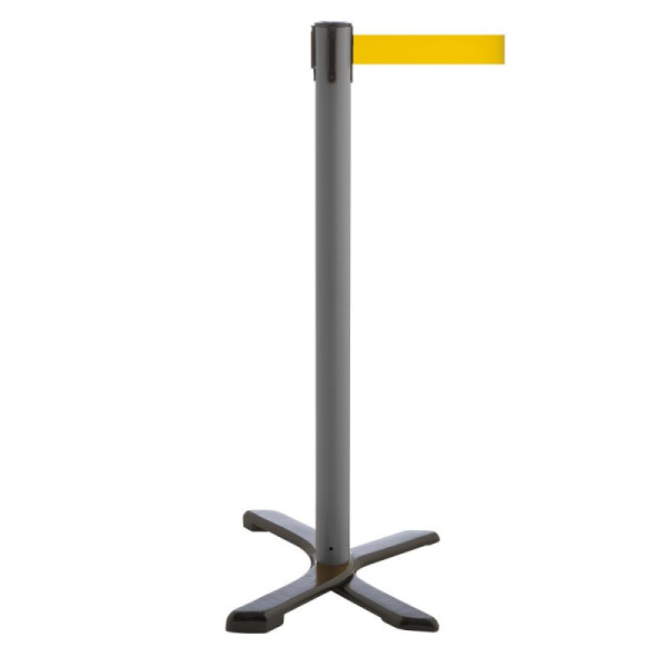 Stein HGS Personenleitsystem -P-Line Compact-, grau, gelb, mit Gurtendstück (Standard), 34866-1102