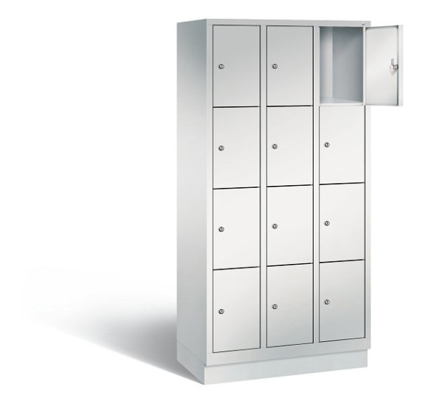 C+P Schließfachschrank Evolo, H1800xB900xT500mm, Farbe: Lichtgrau, 48020-304 S10014