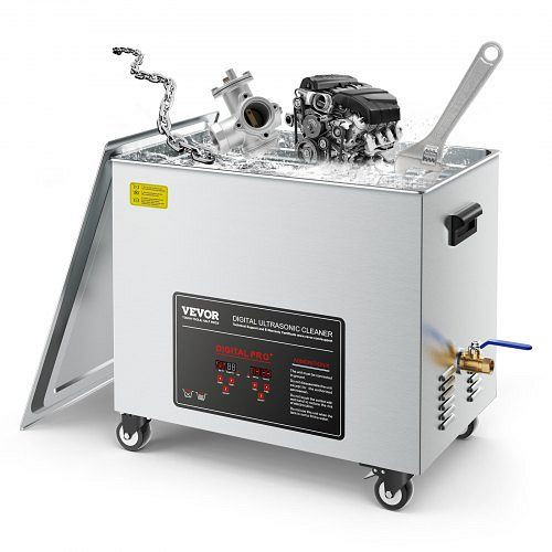 VEVOR 50L Ultraschallreiniger, 840W, Edelstahl 40 kHz, mit Korb & Digitalanzeige, auf Rollen für Vergaser & Instrumente, SXDGLCSBQXJ5AXDV0001V2