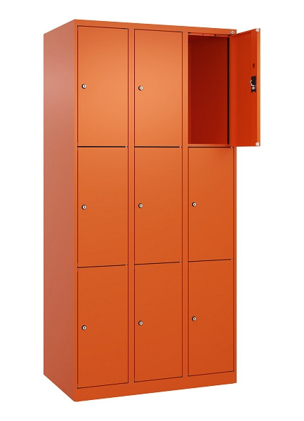 C+P Schließfachschrank Evolo PLUS, 9 Fächer, 1850x900x500mm, 2004/2004, 049000-303 S10023