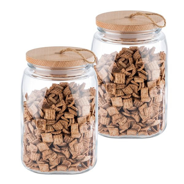 APS Vorratsglas WODDY, 2,5 Liter, Verpackungseinheit: 2er-Set, 67514