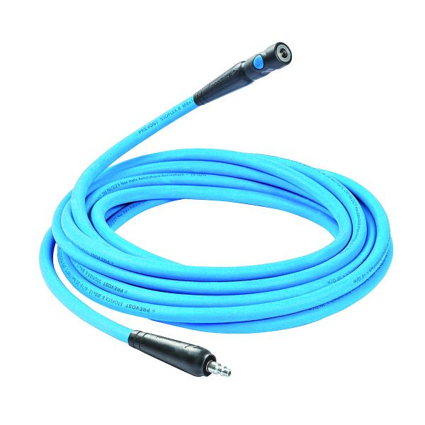 Prevost Gummi Schlauchverlängerung-antistatischer SchlauchSTOFLEX+Sicherheitschnellkupplung, ØInnen/Außen=9x16mm, Länge=12,5m, Kupplung=ESI 07, RAL SESB912