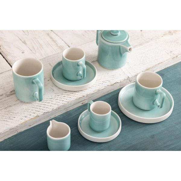 Olympia Fondant Tasse Mint 170ml (6 Stück), die Farbgebung sorgt für frischen Wind, CU442