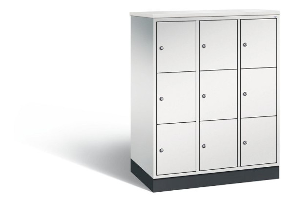 C+P Schließfachschrank Intro, H1255xB920xT490mm, Farbe: Lichtgrau, 8573-301 S10383