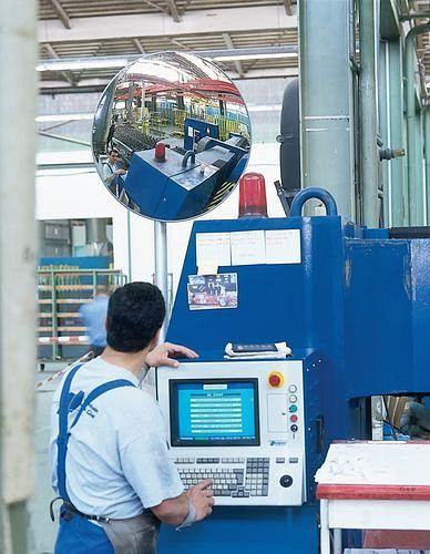 DENIOS Halterung mit Verlängerung, Wandabstand 550 mm für Detektiv Beobachtungsspiegel, 207515