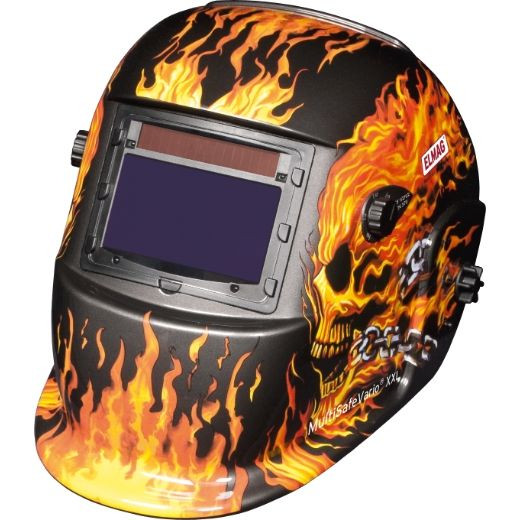 ELMAG Automatik-Kopfschweißschirm, Design 'FLAME', ELMAG MultiSafeVario, DIN 4/9-13, XXL, 56392