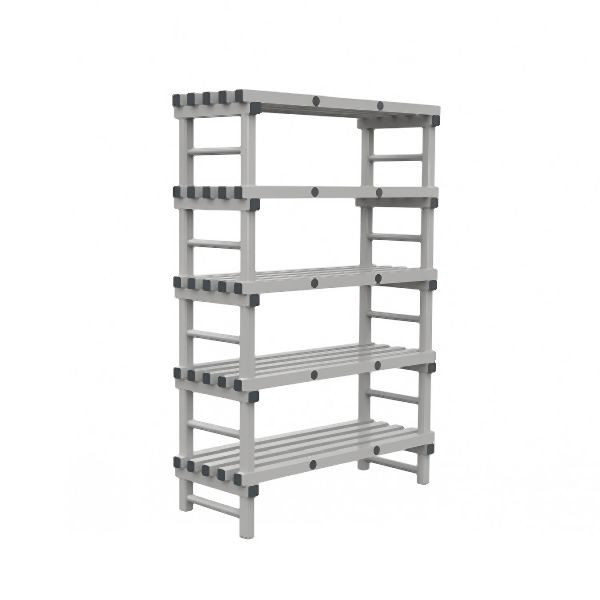 REA Grey Euro-Regal 1400(L)x500(T)x1850(H)mm mit 5 Ständern, 308.282
